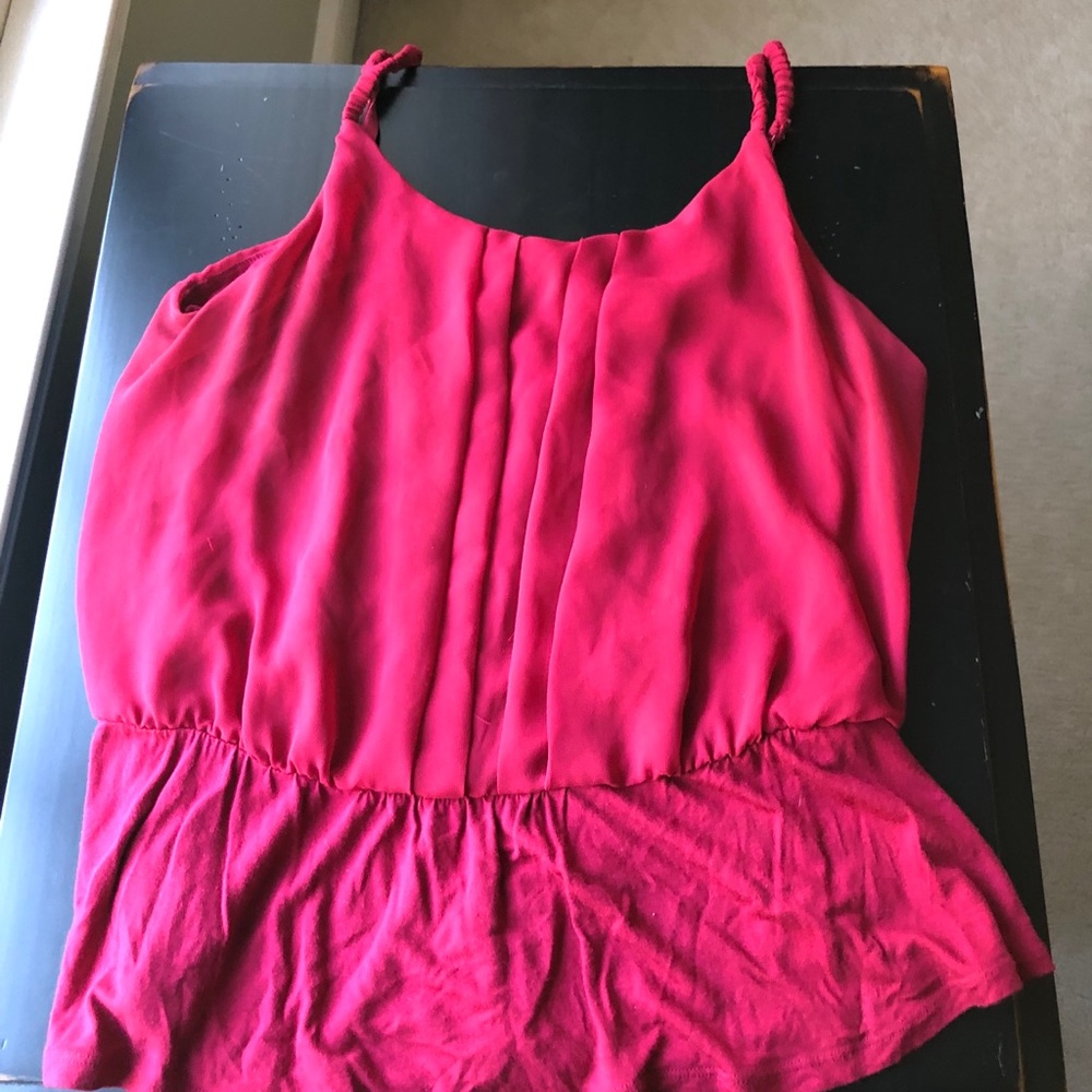 Red tank top